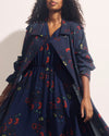 Karina V-Neck Chiffon Dress - After Dark Print