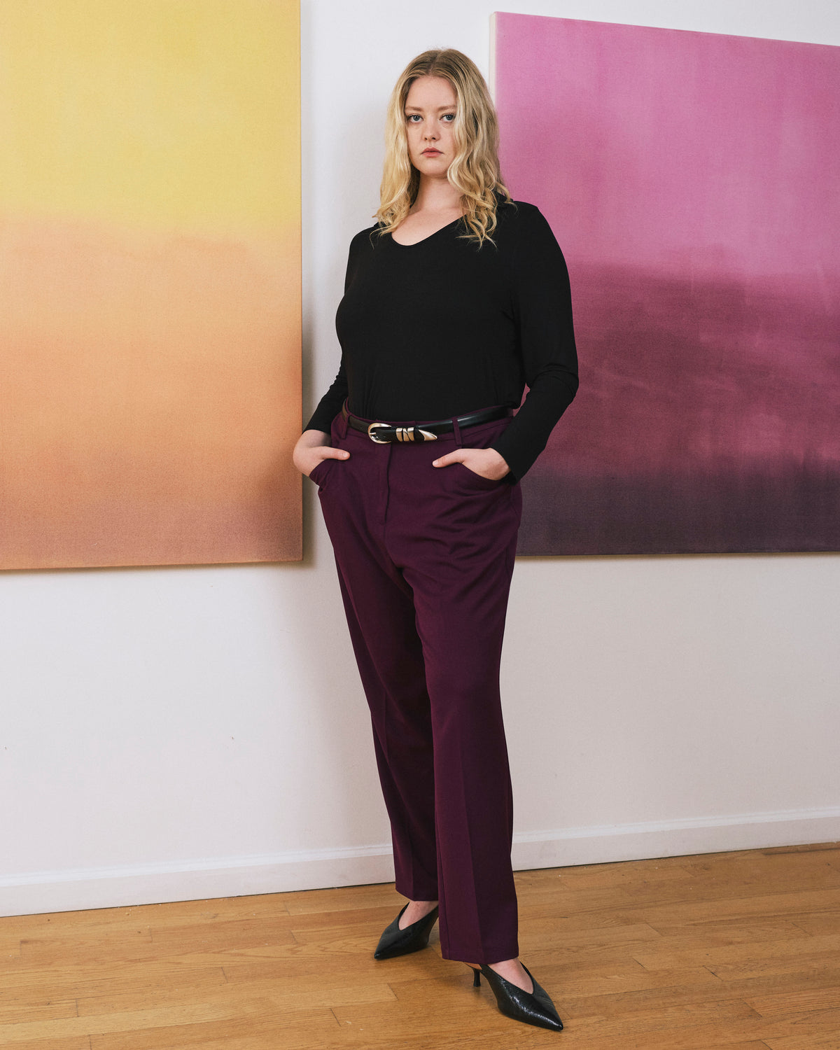 All Day Cigarette Pants - Gamay