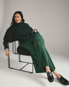 Palais Cooling Cupro Wide Leg Pant - Forest Green