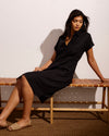 Sunshine Linen Polo Dress - Black | Plus Size & Straight Size Women's Fashion | Universal Standard
