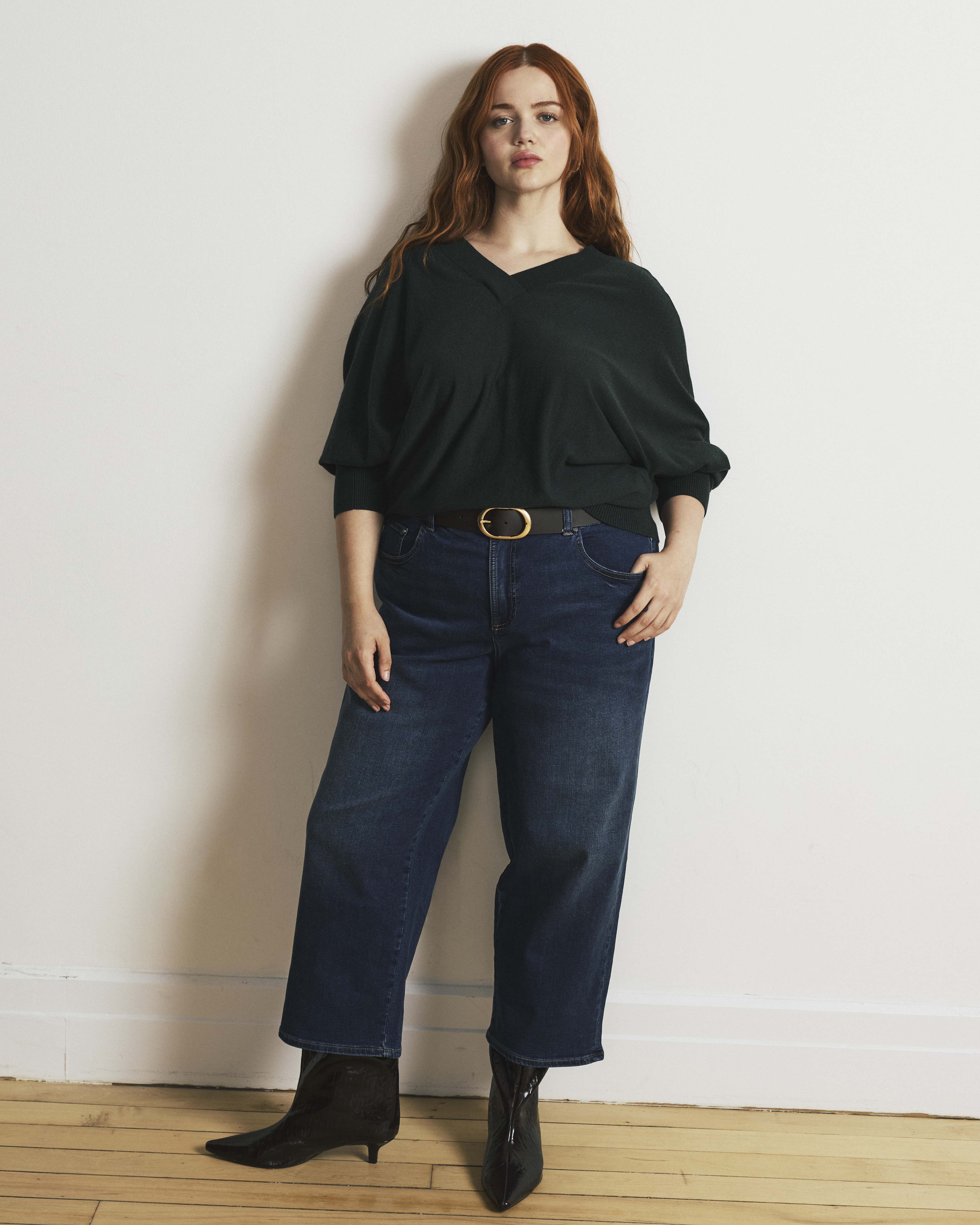 Bae Boyfriend Crop Jeans - Naval Blue Wash | Plus Size & Straight Size Women's Fashion | Universal Standard