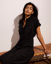 Sunshine Linen Polo Dress - Black | Plus Size & Straight Size Women's Fashion | Universal Standard