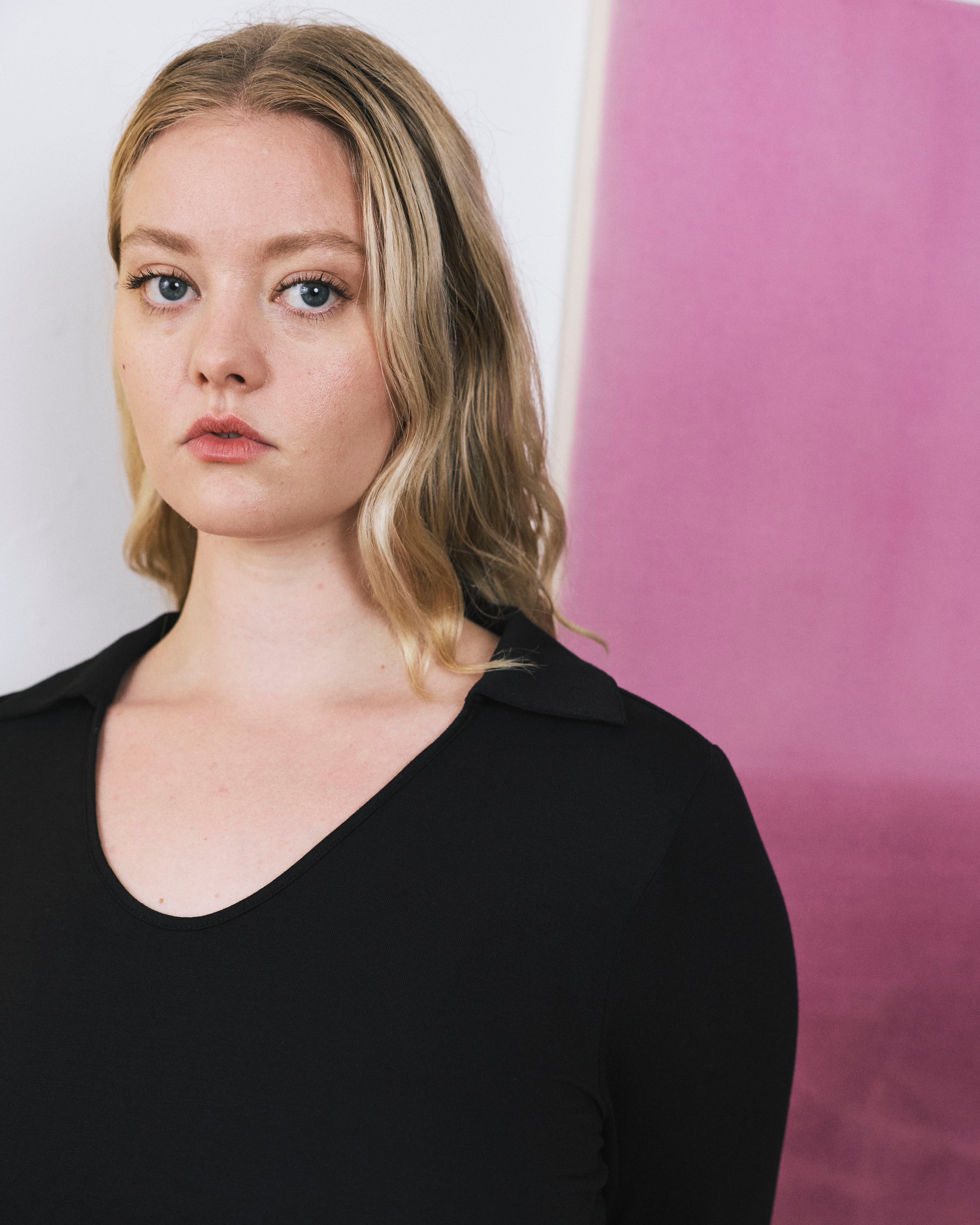 Katia Liquid Jersey Collared Top - Black | Plus Size & Straight Size Women's Fashion | Universal Standard