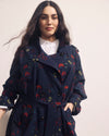 Henning x US Park Soft Trench - After Dark Print
