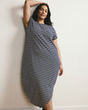 Iconic Geneva Dress - Navy/White Stripe