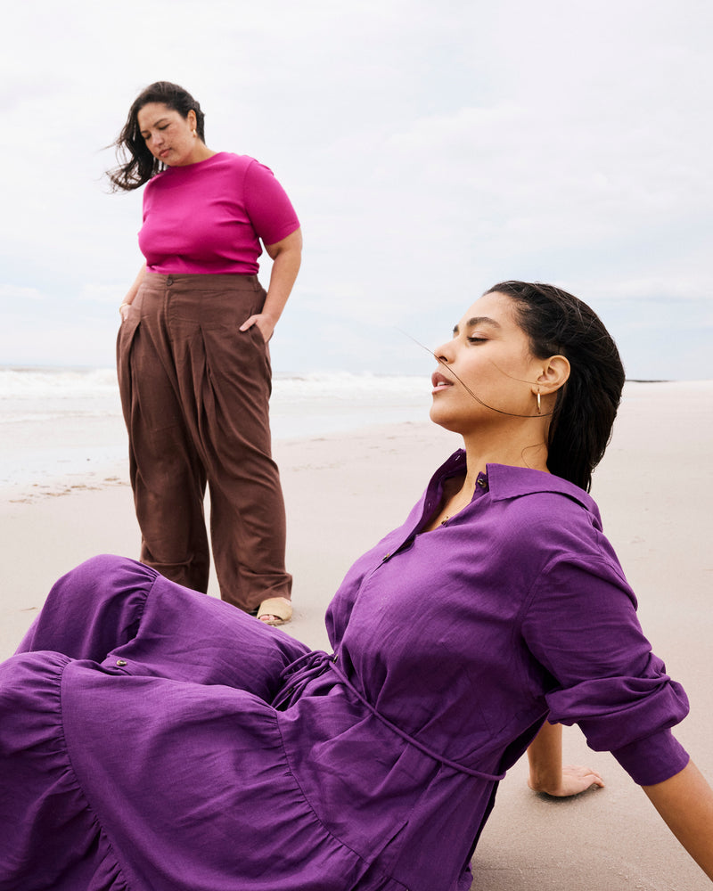 Classic Ribbed Tee - Hyper Pink | Plus Size & Straight Size Women's Fashion | Universal Standard