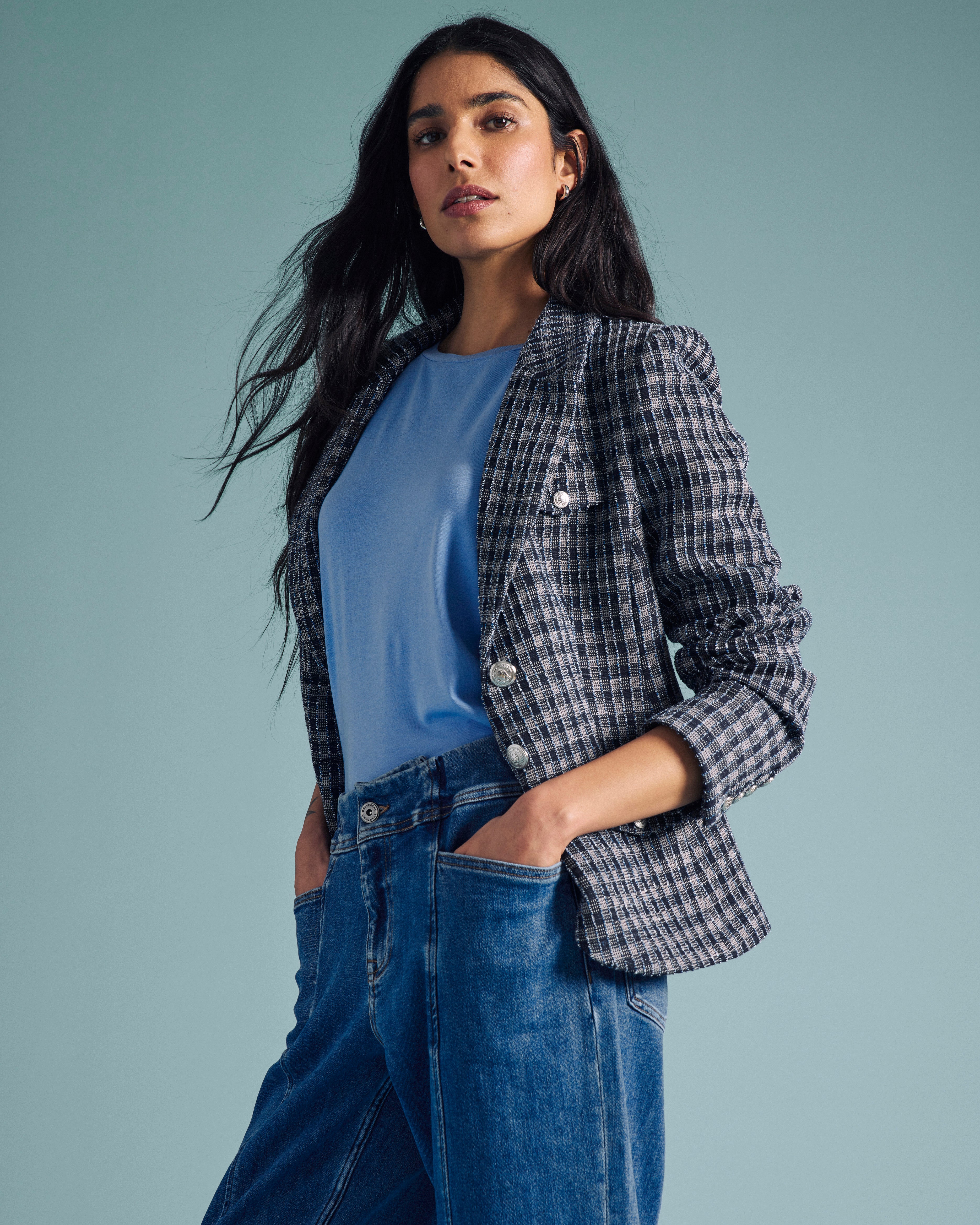 4 Pocket Ponte Blazer - French Tweed – Universal Standard