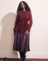 Charlotte Faux Leather Skirt - Gamay