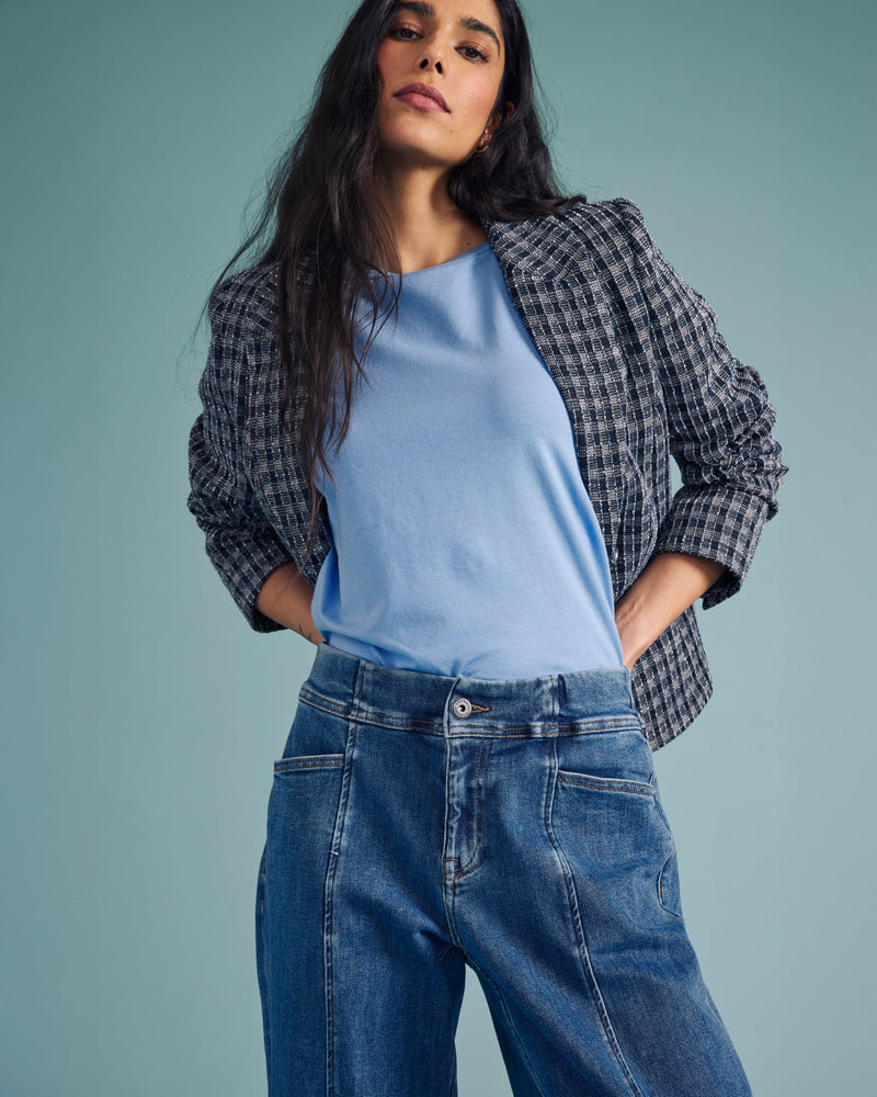 Womens plus size Tee Rex - Seaside Blue