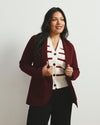 Kidjo Tailored Wool Blend Jacket - Deep Red