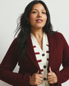 Kidjo Tailored Wool Blend Jacket - Deep Red