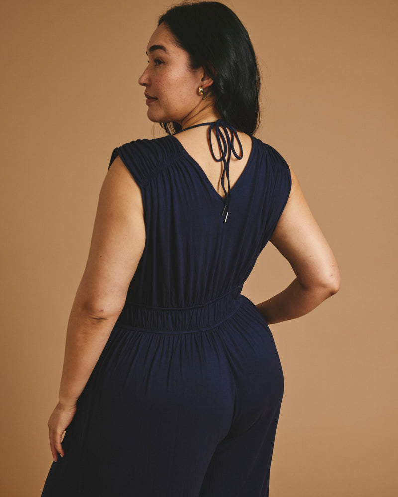 Zoey Liquid Jersey Jumpsuit - Midnight | Plus Size & Straight Size Women's Fashion | Universal Standard