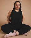 Woman wearing Mia Movement Tank - Black from Universal Standard