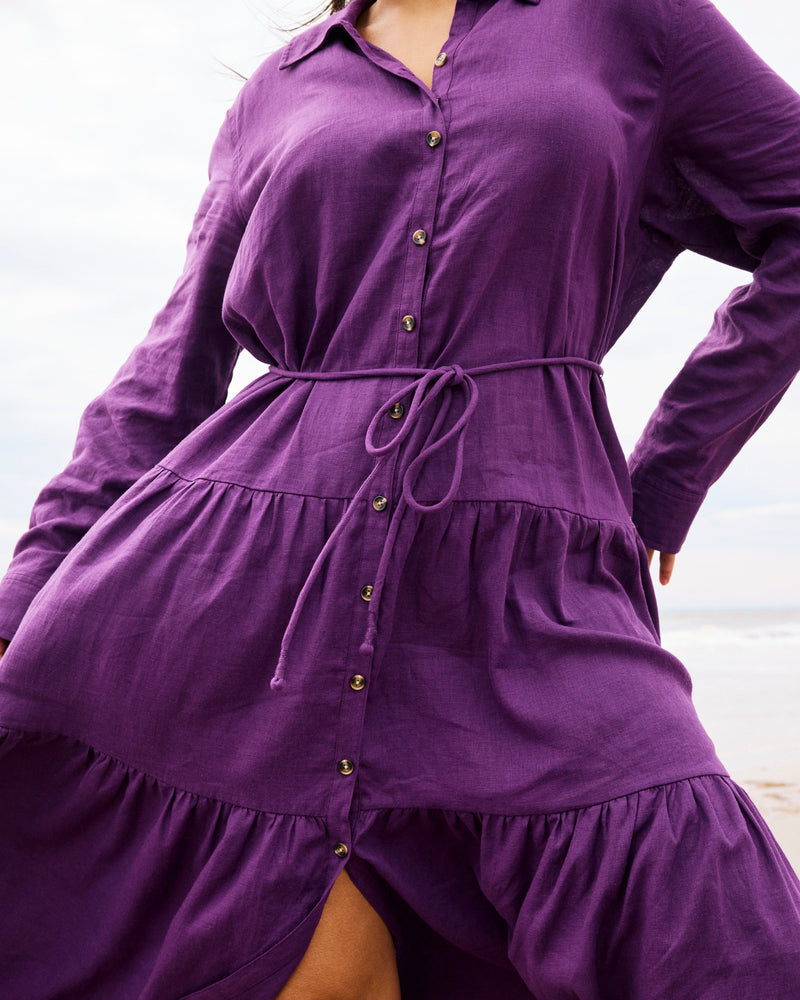 Alix Linen Shirtdress - Dreamy Purple | Plus Size & Straight Size Women's Fashion | Universal Standard
