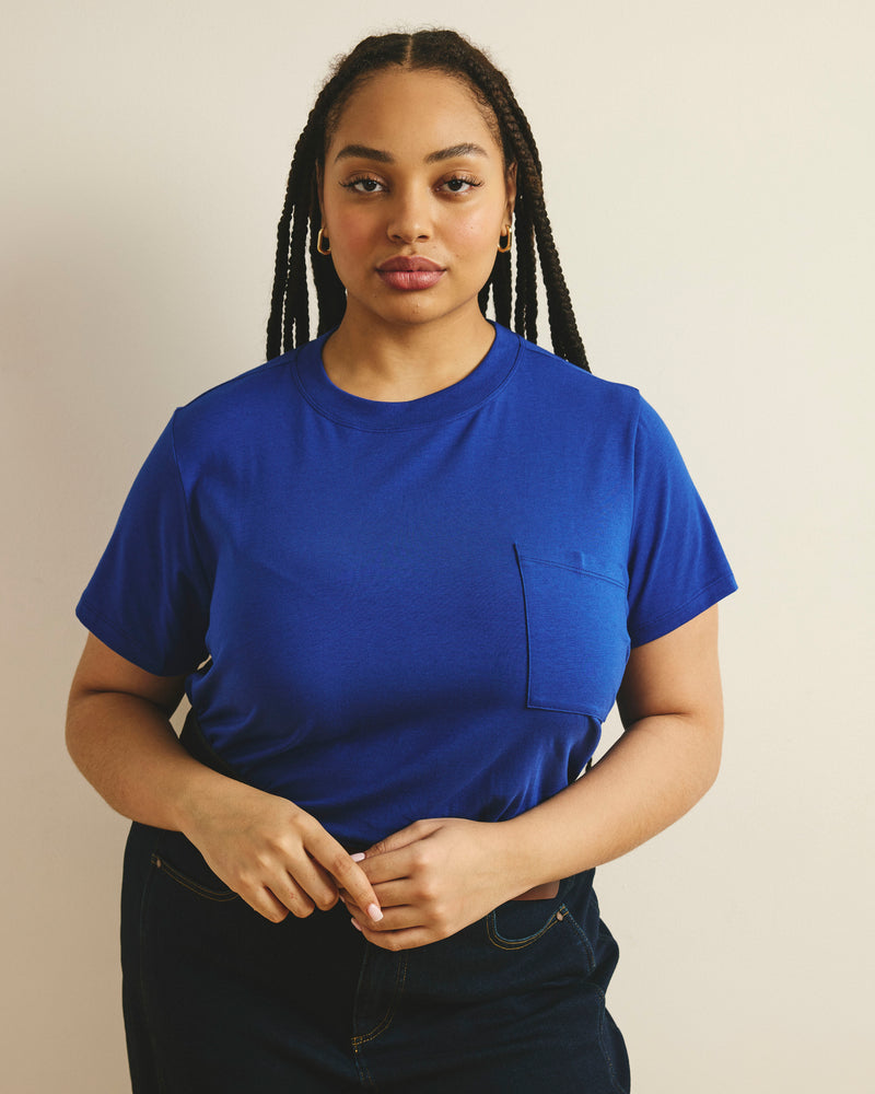 Garcon Tee - Lapis | Plus Size & Straight Size Women's Fashion | Universal Standard
