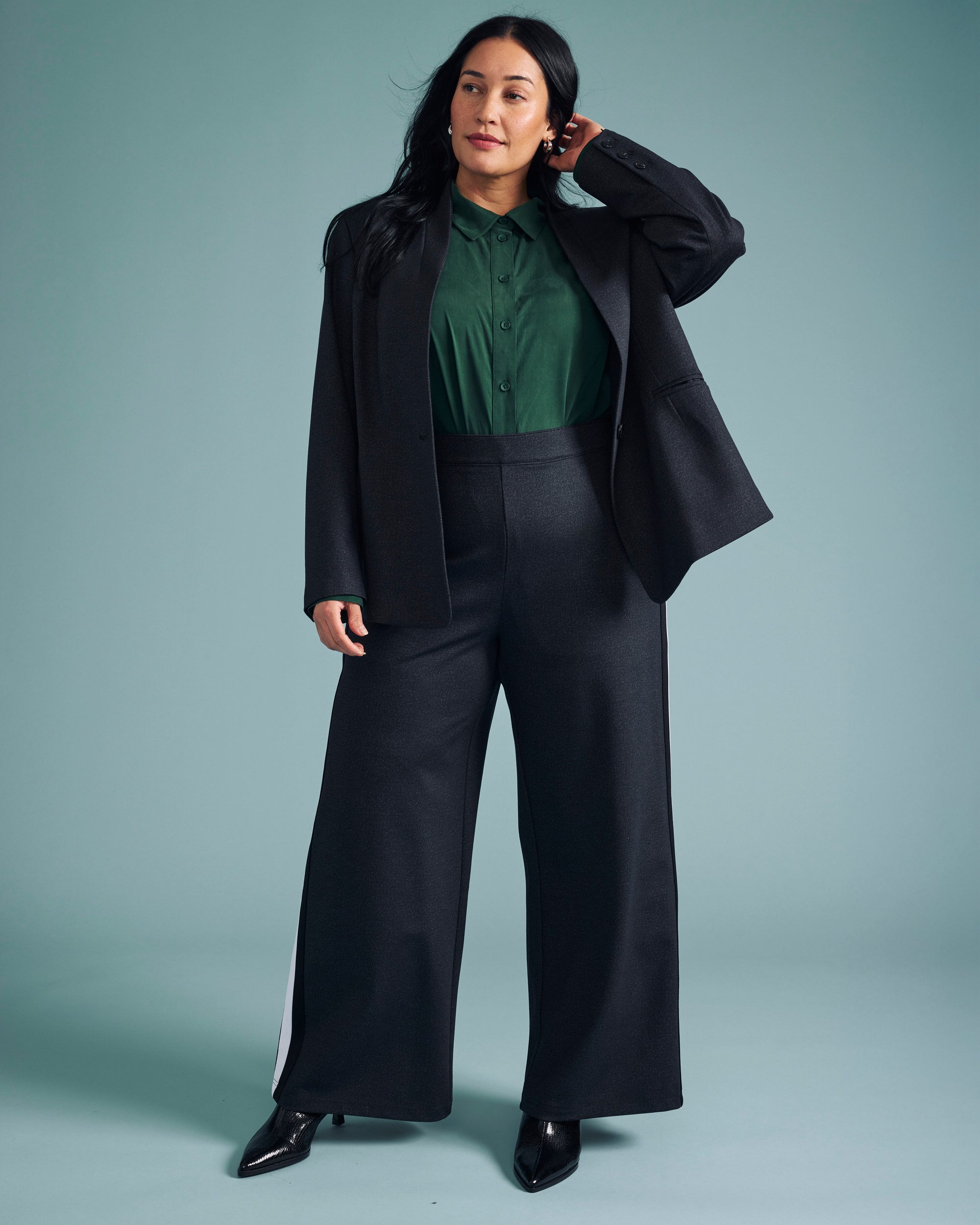 Cooling Stretch Cupro Artist Shirt - Forest Green