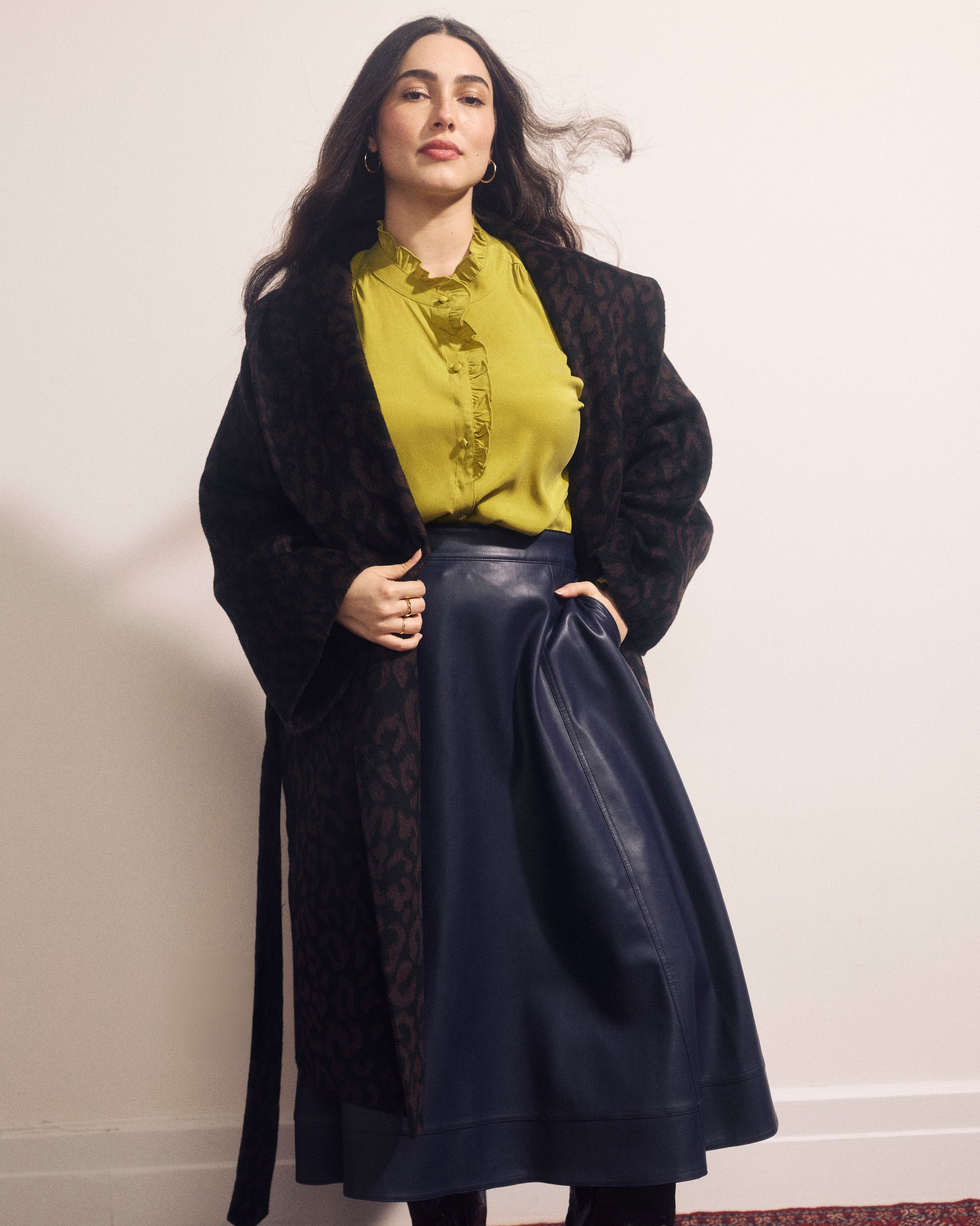 Charlotte Faux Leather Skirt - Supernova