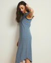 Cai High Neck Tank Dress - Ink Blue/White Stripe | Plus Size & Straight Size Women's Fashion | Universal Standard