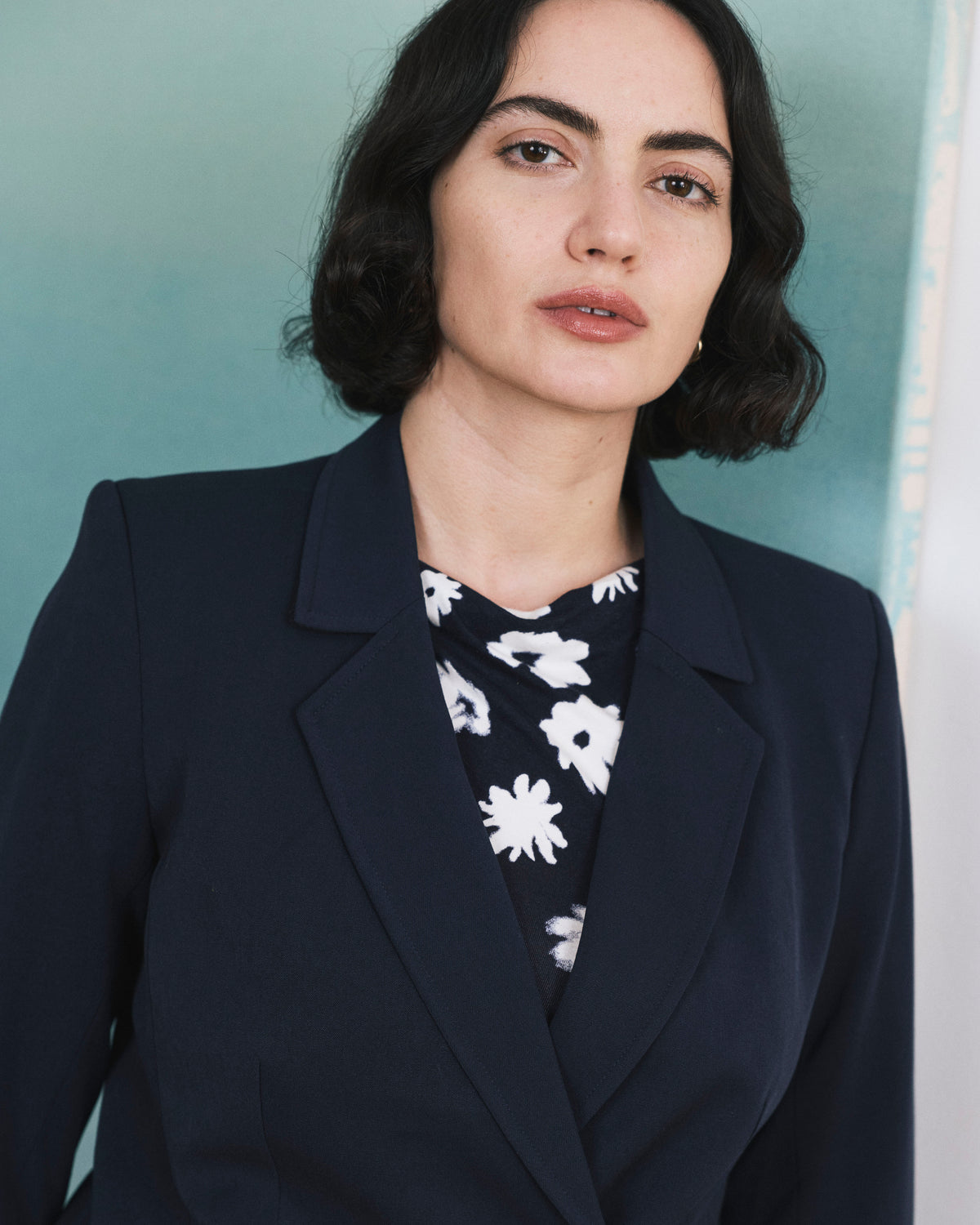 All Day Warren Double Breasted Blazer - Navy