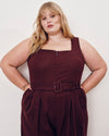 Rania Belted Linen Blend Jumpsuit - Brulee | Plus Size & Straight Size Women's Fashion | Universal Standard