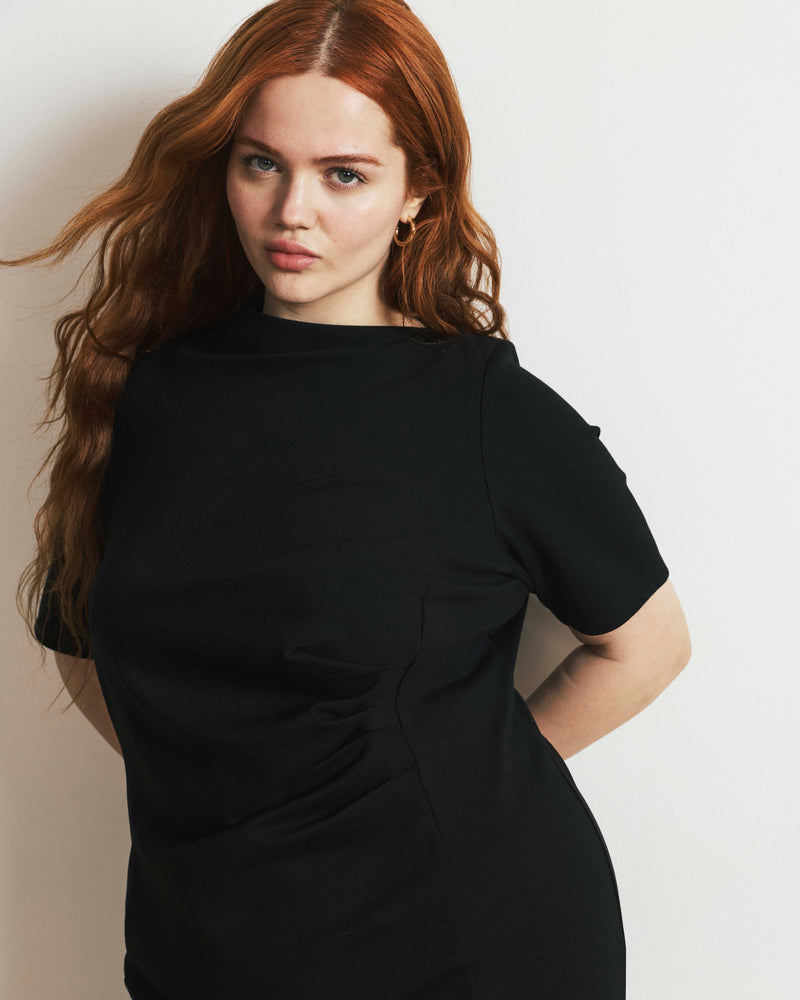 Penny Tailored Ponte Dress - Black | Plus Size & Straight Size Women's Fashion | Universal Standard