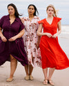 Victoria Linen Blend Dress - Shoreline Sunset | Plus Size & Straight Size Women's Fashion | Universal Standard