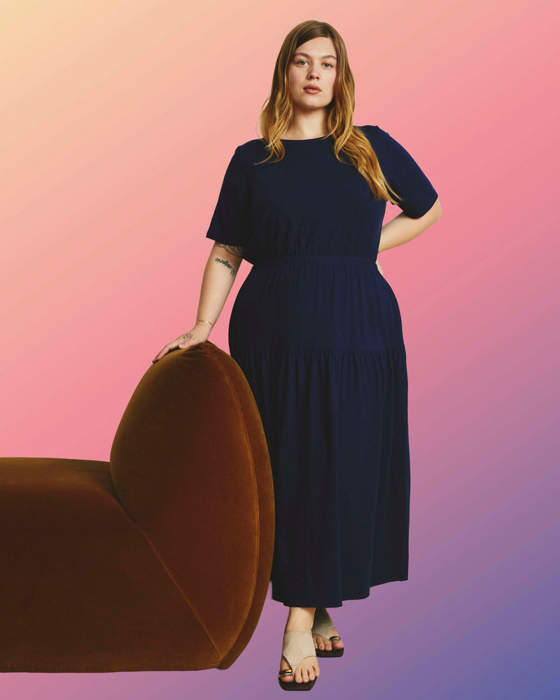 Thea Divine Jersey Midi Dress - Cenote