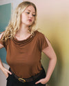 Jewel Liquid Jersey Cowl Neck Top - Pony | Plus Size & Straight Size Women's Fashion | Universal Standard