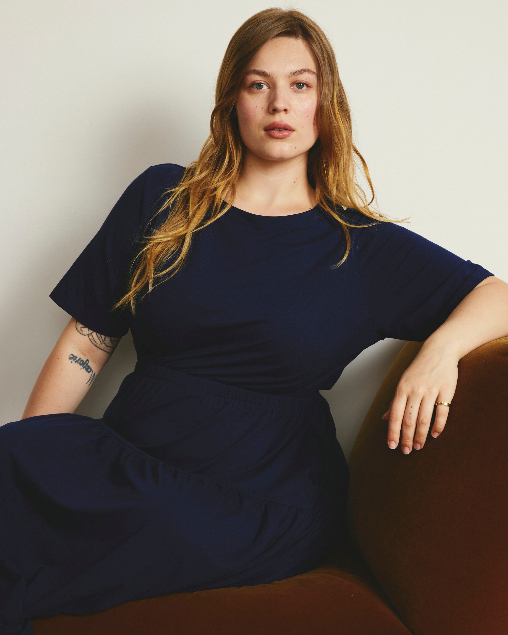 Thea Divine Jersey Midi Dress - Cenote | Plus Size & Straight Size Women's Fashion | Universal Standard