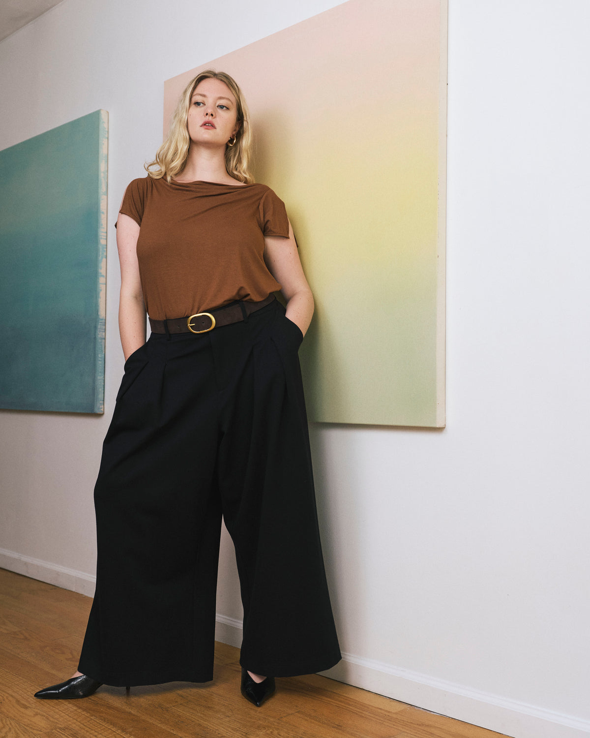 Jewel Liquid Jersey Cowl Neck Top - Pony | Plus Size & Straight Size Women's Fashion | Universal Standard