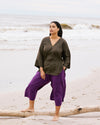 Elio V-Neck Linen Blend Top - Camo | Plus Size & Straight Size Women's Fashion | Universal Standard