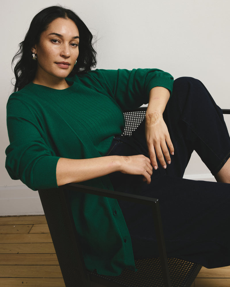 Savvy Fine Knit Cardigan - Aventurine