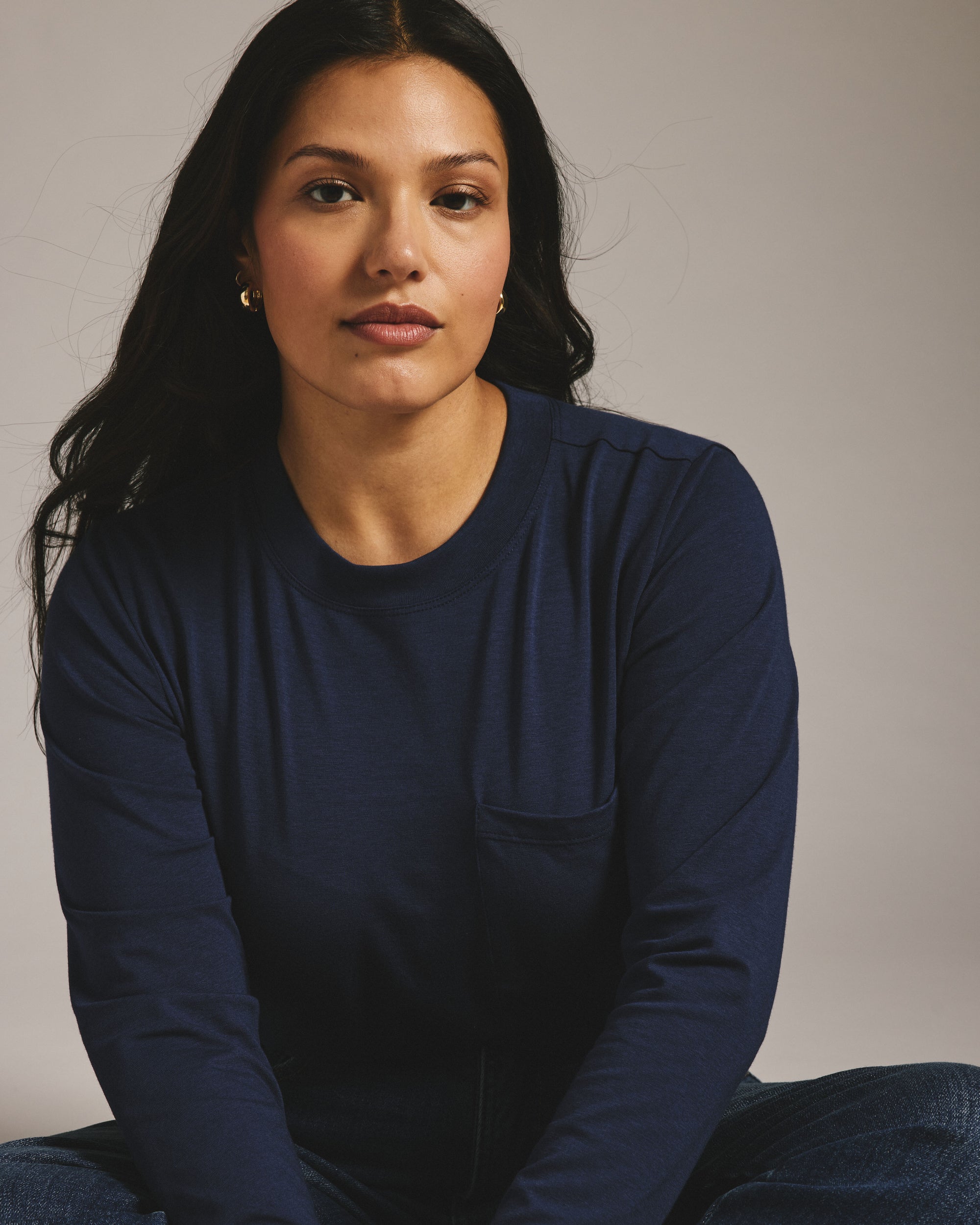 Long Sleeve Garcon Tee - Classic Navy