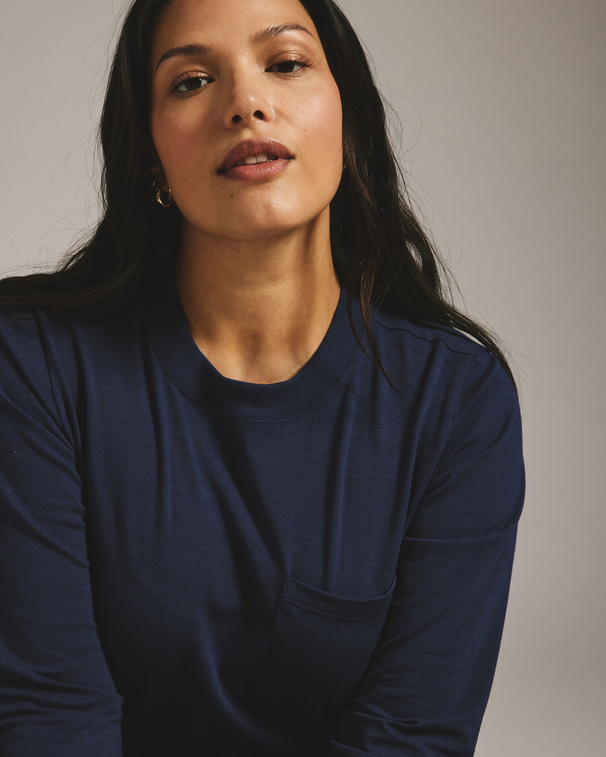 Long Sleeve Garcon Tee - Classic Navy