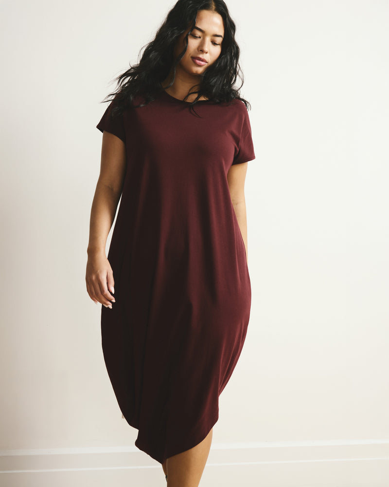 Iconic Geneva Dress - Black Cherry