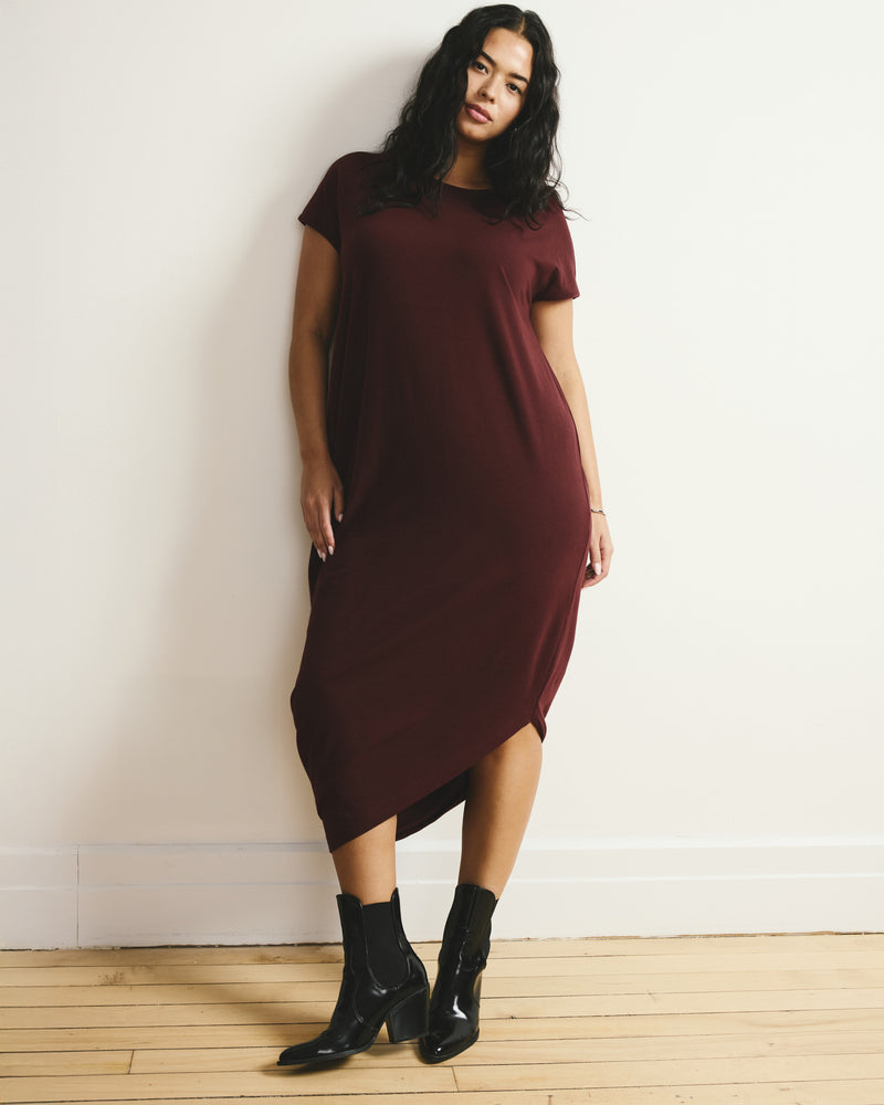 Iconic Geneva Dress - Black Cherry