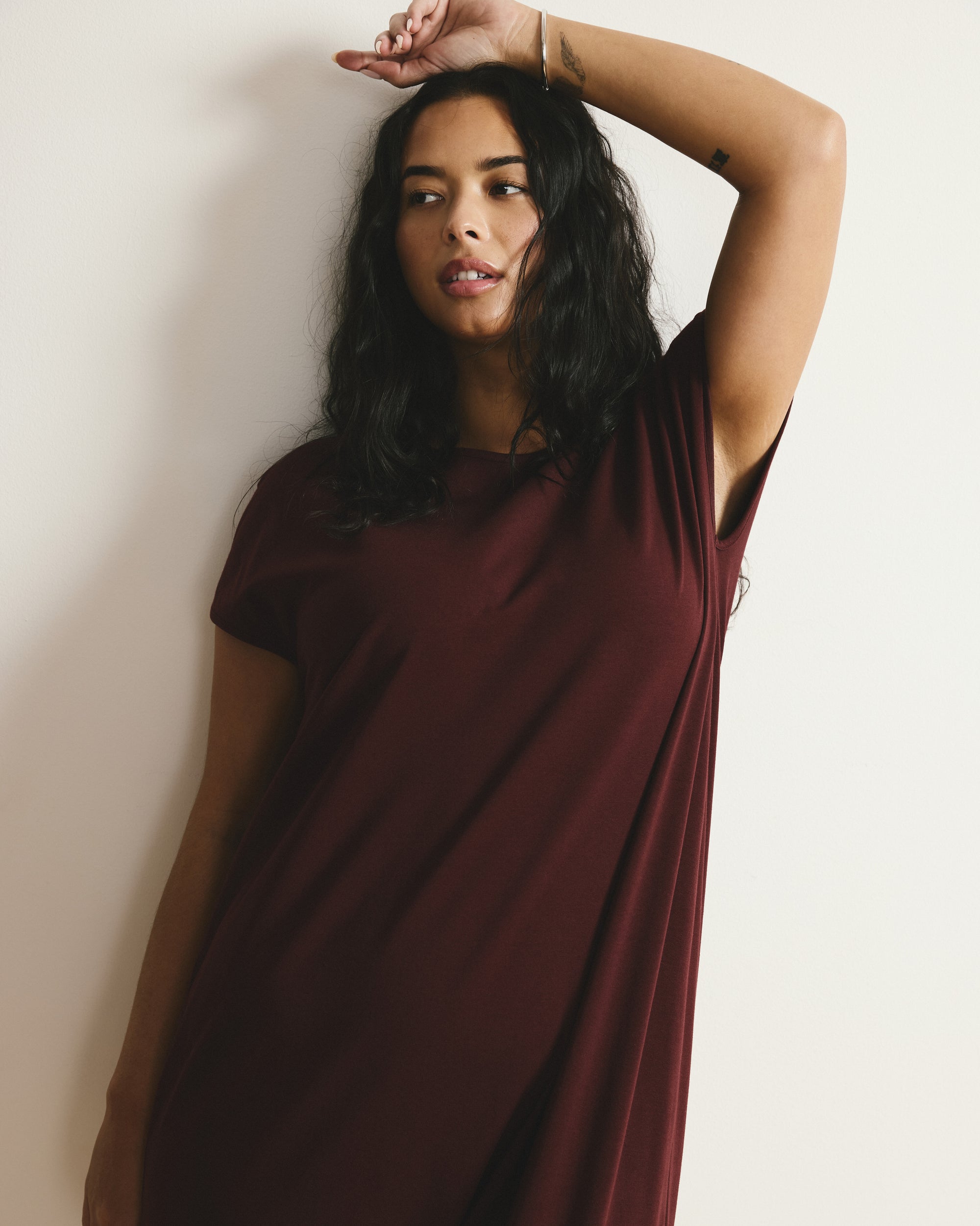 Iconic Geneva Dress - Black Cherry