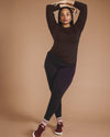 Mia Long Sleeve Movement Tee - Deep Brown | Plus Size & Straight Size Women's Fashion | Universal Standard