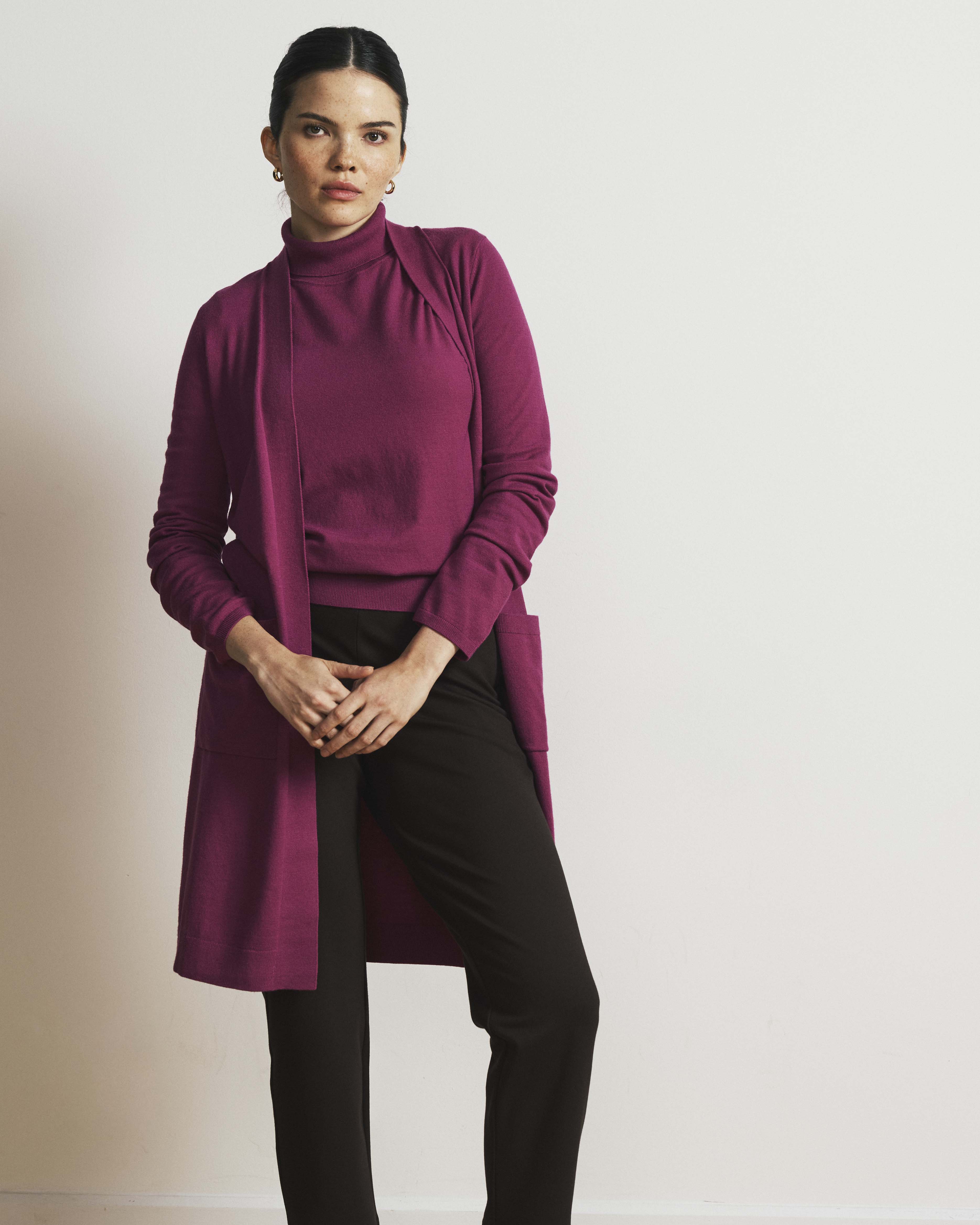 Savvy Double Knit Duster - Rothko Purple | Plus Size & Straight Size Women's Fashion | Universal Standard