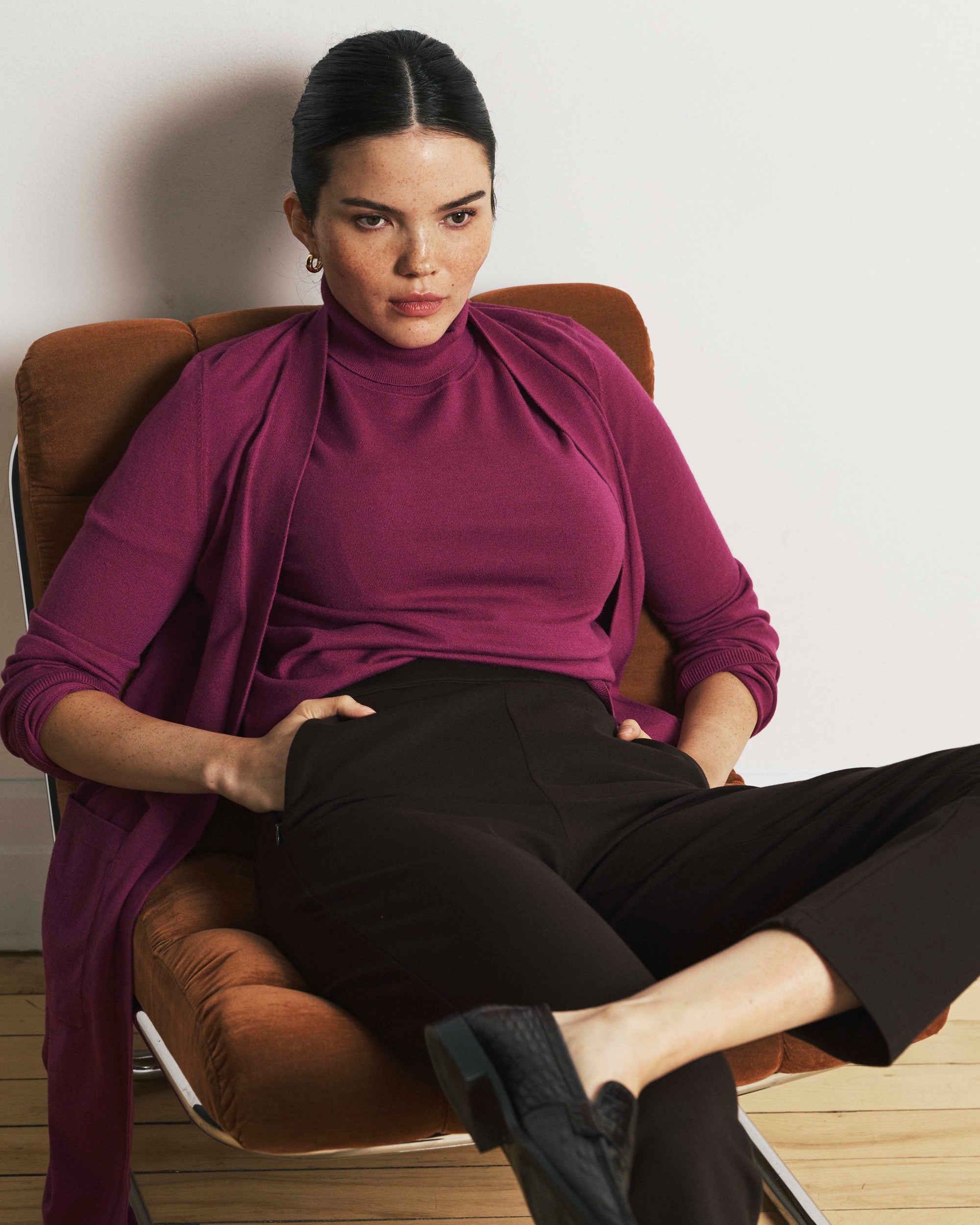 Savvy Double Knit Duster - Rothko Purple | Plus Size & Straight Size Women's Fashion | Universal Standard