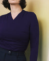 Tau Wrap Neck Liquid Jersey Top - Supernova | Plus Size & Straight Size Women's Fashion | Universal Standard