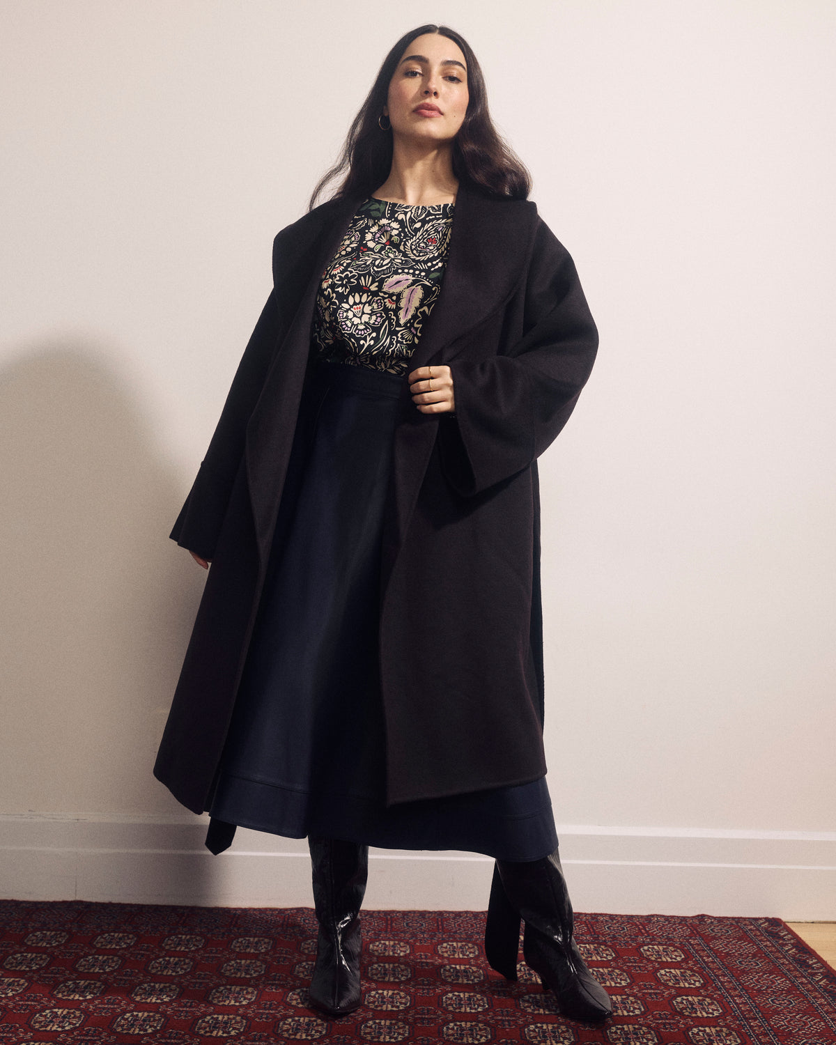 Asha Double Face Wool Blend Coat - Espresso | Plus Size & Straight Size Women's Fashion | Universal Standard