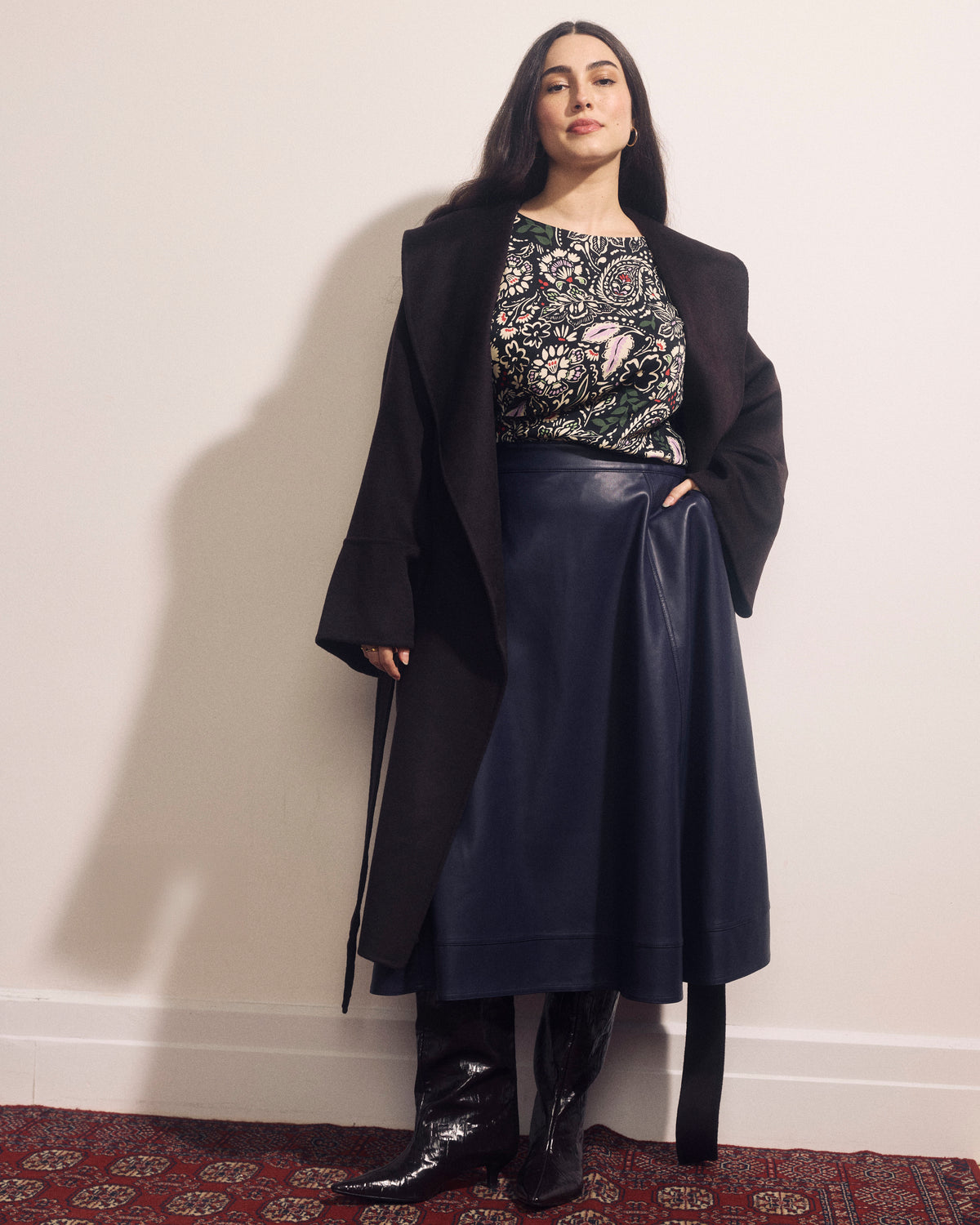 Asha Double Face Wool Blend Coat - Espresso | Plus Size & Straight Size Women's Fashion | Universal Standard