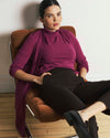Savvy Fine Knit Turtleneck Sweater Top - Rothko Purple | Plus Size & Straight Size Women's Fashion | Universal Standard