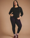 Mia Long Sleeve Movement Tee - Deep Brown | Plus Size & Straight Size Women's Fashion | Universal Standard