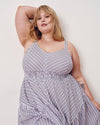 Ruby Smocked Linen Blend Sundress - Lilac Stripe Print | Plus Size & Straight Size Women's Fashion | Universal Standard