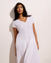 Louvre Bow Back Linen Dress - Bright White | Plus Size & Straight Size Women's Fashion | Universal Standard