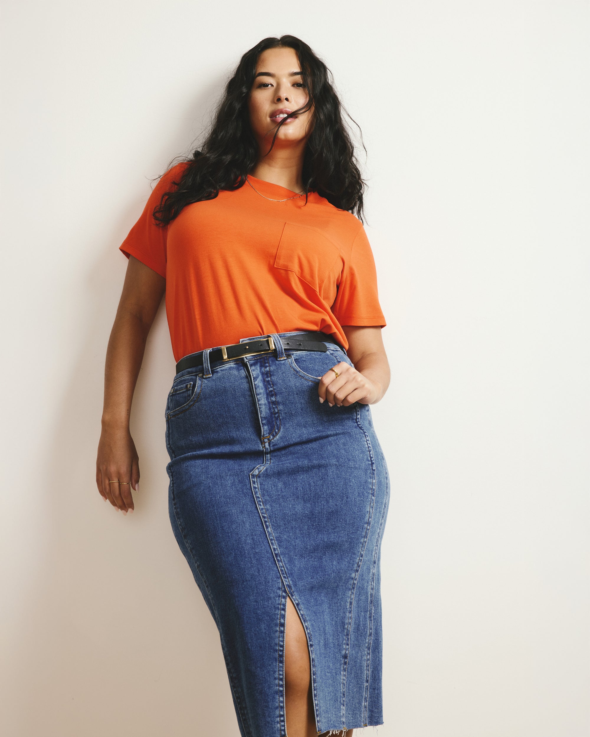 Dakota Denim Skirt - Odeon Blue | Plus Size & Straight Size Women's Fashion | Universal Standard