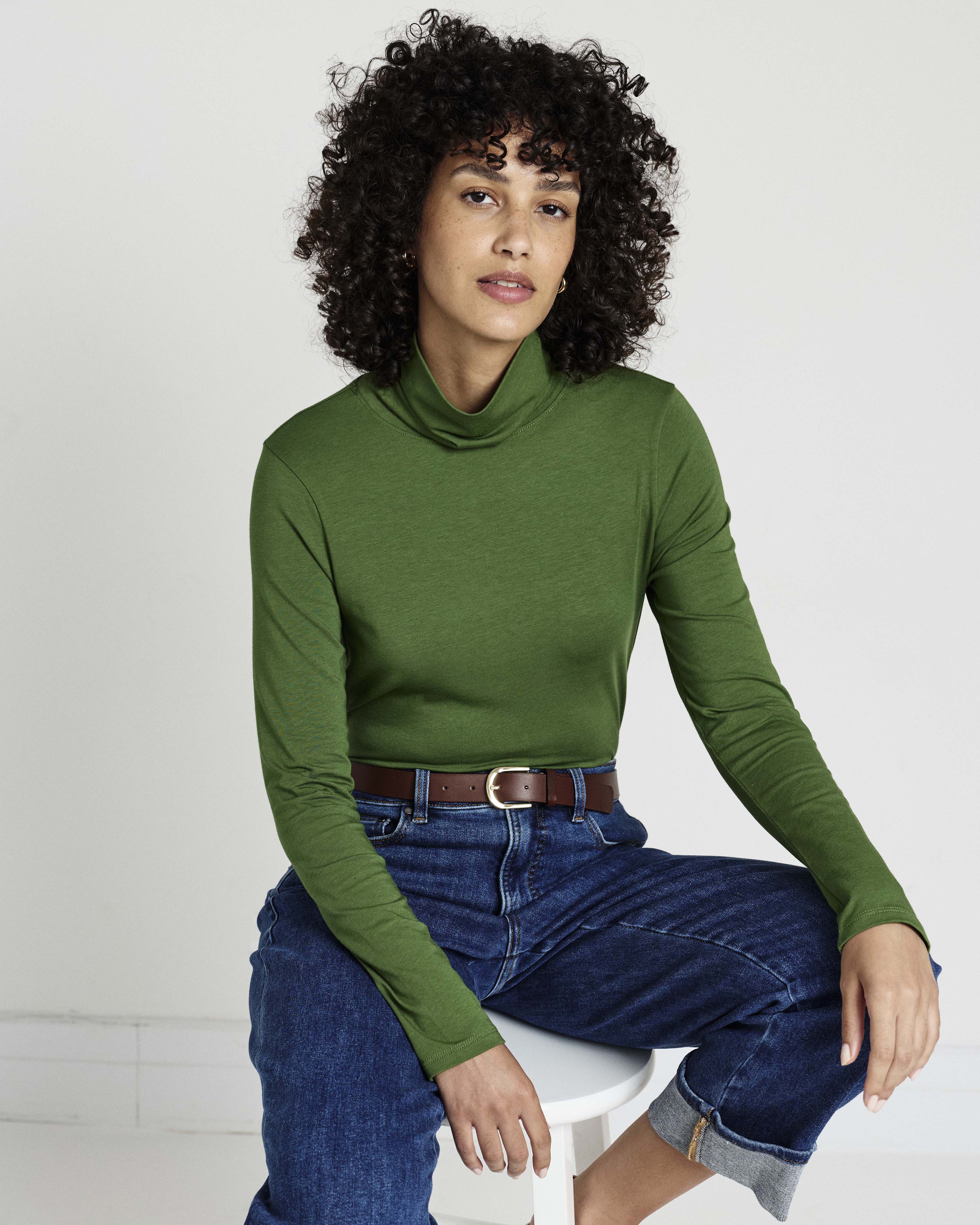 Close Fit Turtleneck - Garden Green – Universal Standard