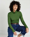 Close Fit Turtleneck - Garden Green | Plus Size & Straight Size Women's Fashion | Universal Standard
